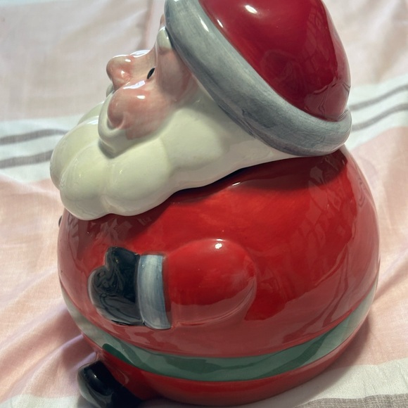 Vintage Gibson Jolly Santa Ceramic Cookie Jar New Without Box - Picture 3 of 9